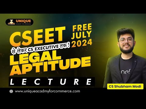 FREE CSEET Legal Aptitude Online Classes | CSEET Video Classes For July ...