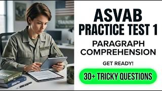 ASVAB Practice Test 1 Paragraph Comprehension - Pass First Try 2026