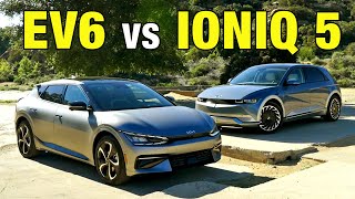 Kia EV6 vs. Hyundai Ioniq 5 | Luxury Electric SUV Comparison Test | Price, Range, Interior & More
