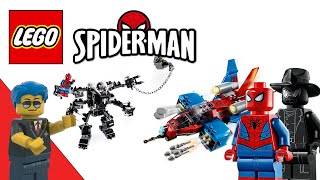 LEGO Spider Man Spiderjet vs Venom Mech review set #76150