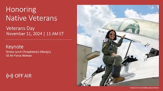 Honoring Native Veterans 2024: Keynote by US Air Force veteran Teresa Chrapkiewicz