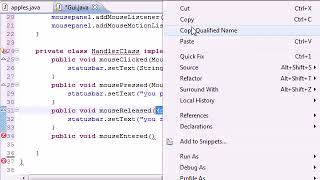 Java Programming Tutorial 75 - MouseListener interface