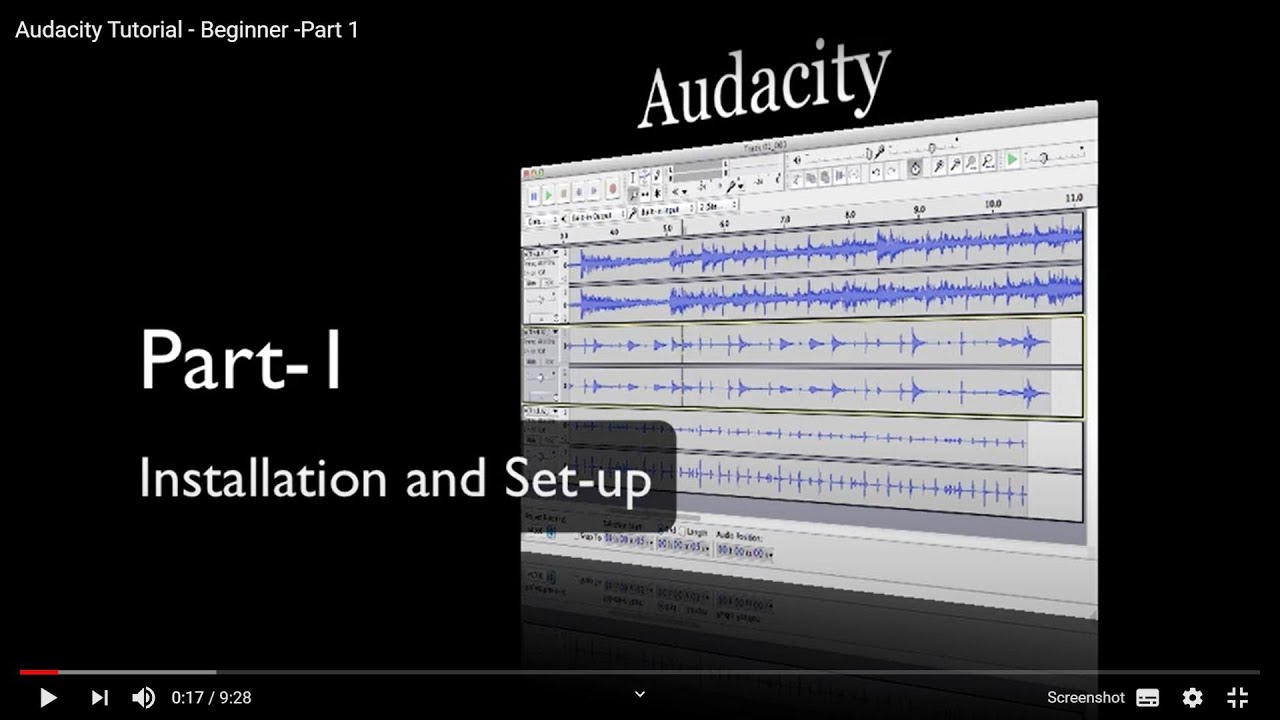 Audacity Tutorial Beginner Part 1 Youtube