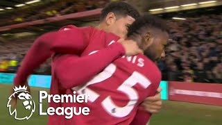 Emmanuel Dennis snatches Nottingham Forest lead v. Aston Villa | Premier League | NBC Sports