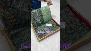 A very beautiful pure dola silk green colour Sarees #trending #youtube #instagram#sarees #vasundhara