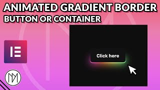 Cool Animated Border Button - Elementor Tutorial