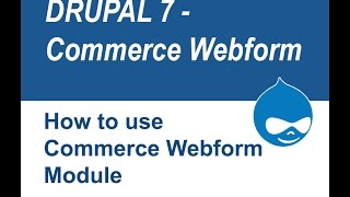 Drupal Commerce Webform