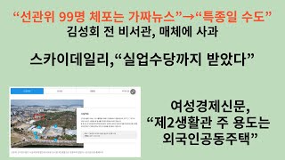 김성회 전 비서관, “선관위 중국간첩 99명 체포는 음모론에 가가운 가짜뉴스”→“확인결과 특종일 수도”. 스카이데일리 대표에 사과. 스카이데일리,“실업수당까지 받았다”