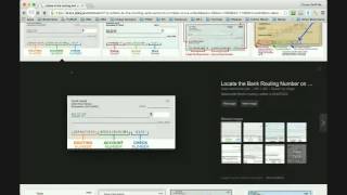 where is the routing and account number on a check