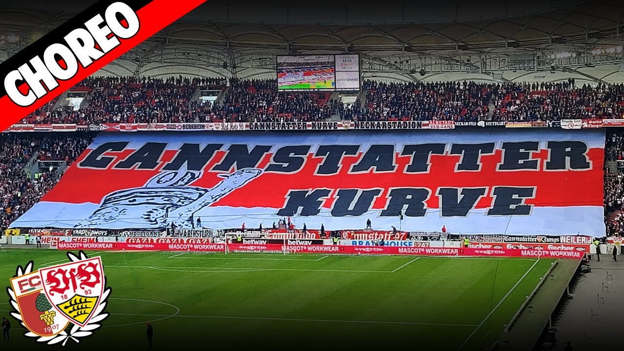 VFB Stuttgart - FC Augsburg 3:2 | Stuttgart-Ultras Choreo & Feiern Sieg ...