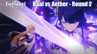 Genshin Impact - Baal Final Boss Fight (Raiden Shogun vs Aether Ending)