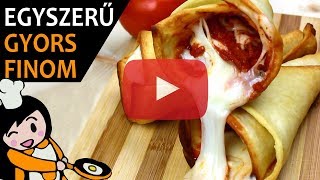 Pizza tölcsér - Recept Videók