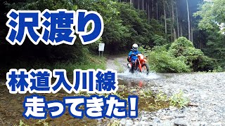 沢渡り。林道入川線を走ってきた！【CRF250L】【モトブログ】【motovlog】【GoPro】【HERO4】【林道】【ツーリング】