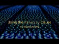 Java Exception Handling - The Finally Block