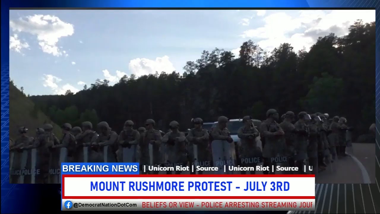 Mount Rushmore Protest July 3rd, 2020 - YouTube