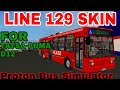 Buenos Aires line 129 skin for Tatsa Puma D12 in Proton Bus Simulator (REQUESTED)