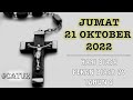 Bacaan Liturgi 21 Oktober 2022 - Jumat Pekan Biasa XXIX Tahun 2 | CATUR