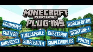 ✔️ minecraft pe pocketmine plugins tutorial economy shop,itemcase and signshop