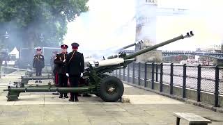 Gun salute celebrates King Charles III's accession