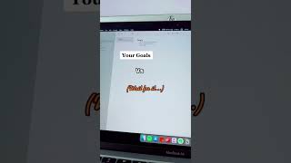 Goals database in notion