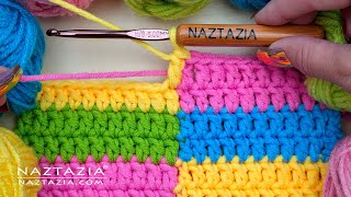 Crochet Color Changes Mid Row - How to Tutorial DIY