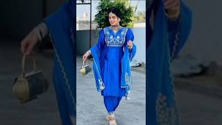 Royal blue suit  #trending  # design  #Punjabi suit