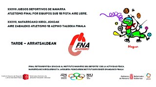 XXXVII JDN-NKJ Atletismo Final Equipos –Taldeka Sub 18 Azpikoa