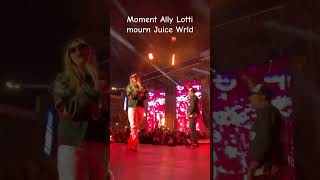 Ally Lotti perform lucid dream on stage as she mourn her deceased boyfriend Juice WRLD #luciddreams