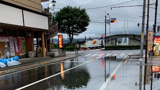 2021　8月15日大雨 諏訪市内冠水