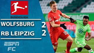 Bizarre equalizer earns RB Leipzig a point vs. Wolfsburg | ESPN FC Bundesliga Highlights