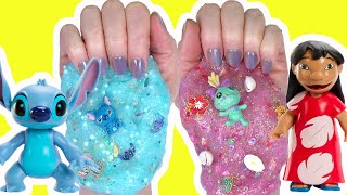 Lilo and Stitch Movie DIY Slime Making and Mixing Tutorial! Crafts for Kids