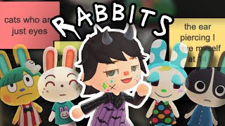 Ranking ALL the Rabbit Villagers at 3AM | ACNH