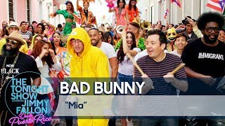Bad Bunny and Jimmy Perform "MIA" on the Streets of Old San Juan