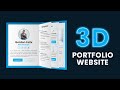 3D Portfolio Website | HTML CSS & Javascript