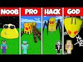 Minecraft Battle: NOOB vs PRO vs HACKER vs GOD BOU'S REVENGE SPIDER STATUE HOUSE BUILD CHALLENGE