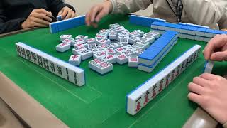 Mahjong274.廣東牌十番512有花有JP四回之二：Calvin叔旺起，多手大牌自摸。