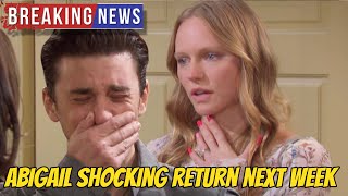 Breaking News! Days of our lives spoilers Abigail will return next week, reuniting with Chad