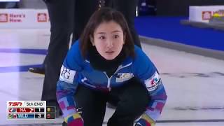 2018 WFG Continental Cup. Hit and nice roll by Satsuki Fujisawa