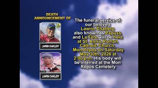 Lawrin Charlery ~ Short Obituary