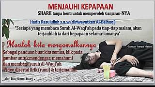 Surah Al waqiah -Lirik bahasa melayu & terjemahan