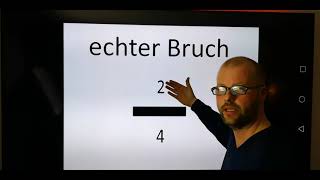 Bruchrechnen echter Bruch unechter Bruch gemischte Zahl Stammbruch Grundlagen #Bruchrechnen