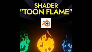 A FREE Procedural Toon Flame Shader (for Blender)! 🔥 #advent #xmas #gift