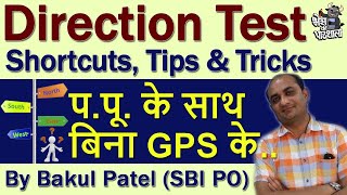 Direction Sense Test || Best Reasoning Tricks By Bakul Patel (SBI-PO)