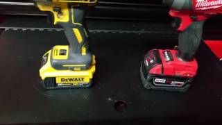 Milwaukee 2752 and Dewalt DCF887