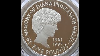 1999 G.BRITAIN Diana £5 Silver イギリス ダイアナ追悼 プルーフ銀貨