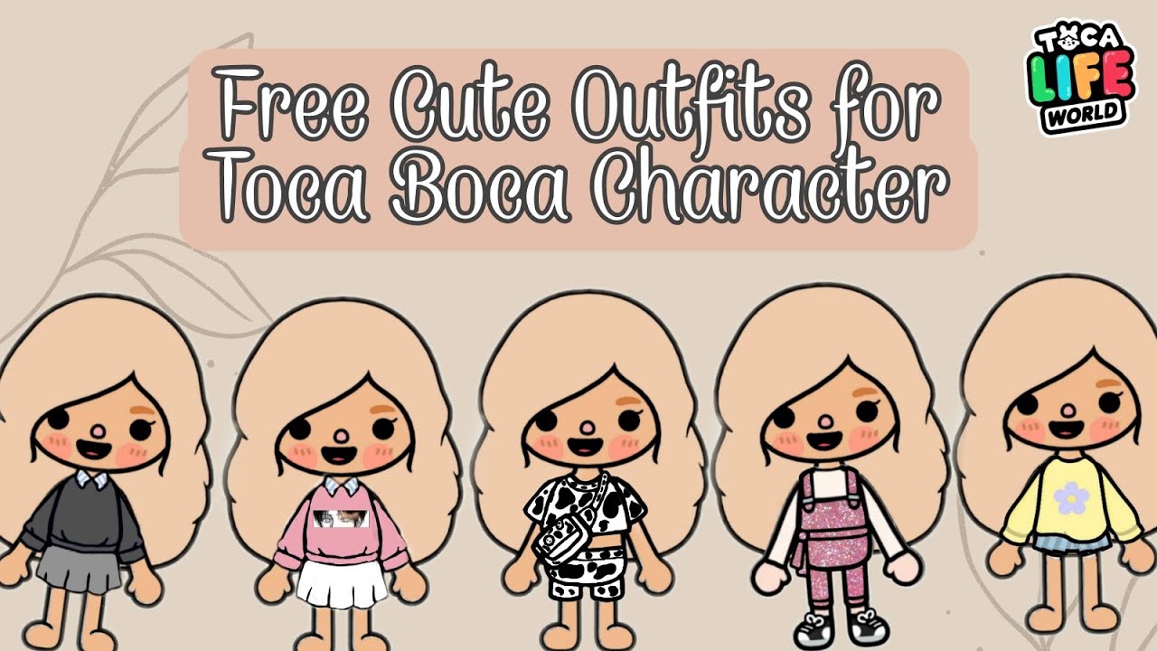 Free Cute Outfit For Toca Boca Character | Toca Life Skit (edited ...