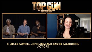 Jon Hamm, Charles Parnell And Bashir Salahuddin Talk About Representing The Navy In Top Gun:Maverick