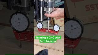 Tram your CNC using the Stupid Simple Tool tram jig #cnc #workshop #woodworkingtools