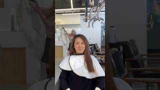 기분전환 ✂️고객님의 요청대로 자연스런 메이크업 \u0026앞머리 내려보기 #shorts