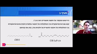 כימיה (עברית): הכנה לבגרות - שומנים - חלק א'